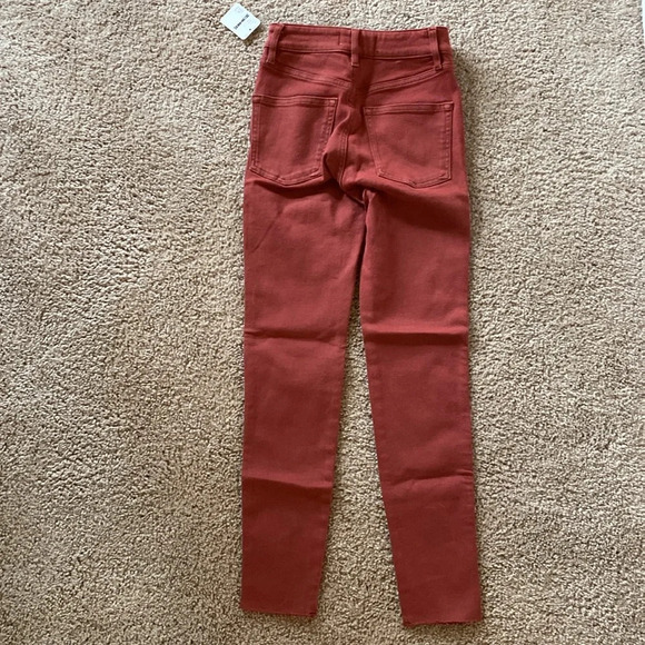 Free People High Rise Red Skinny Jeans - Picture 8 of 9